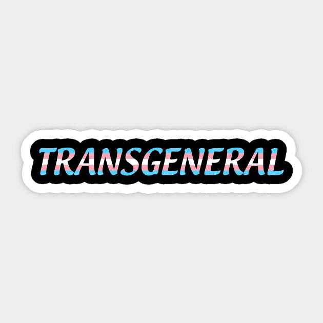 Transgeneral Sticker by Transgeneral